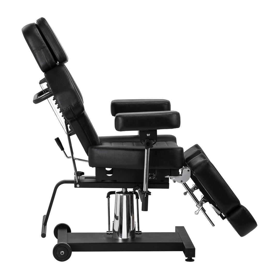 Tattoostoel Hydraulisch Pro Ink 601A Zwart - afbeelding 4