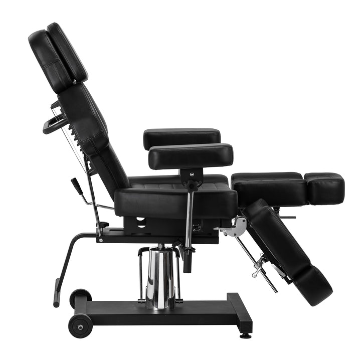 Tattoostoel Hydraulisch Pro Ink 601A Zwart - afbeelding 5