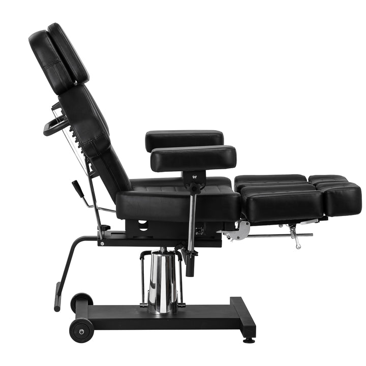 Tattoostoel Hydraulisch Pro Ink 601A Zwart - afbeelding 6