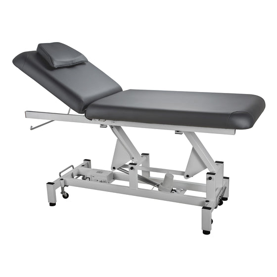 Elektrisk massagebänk Seem - Vit-Mörkgrå