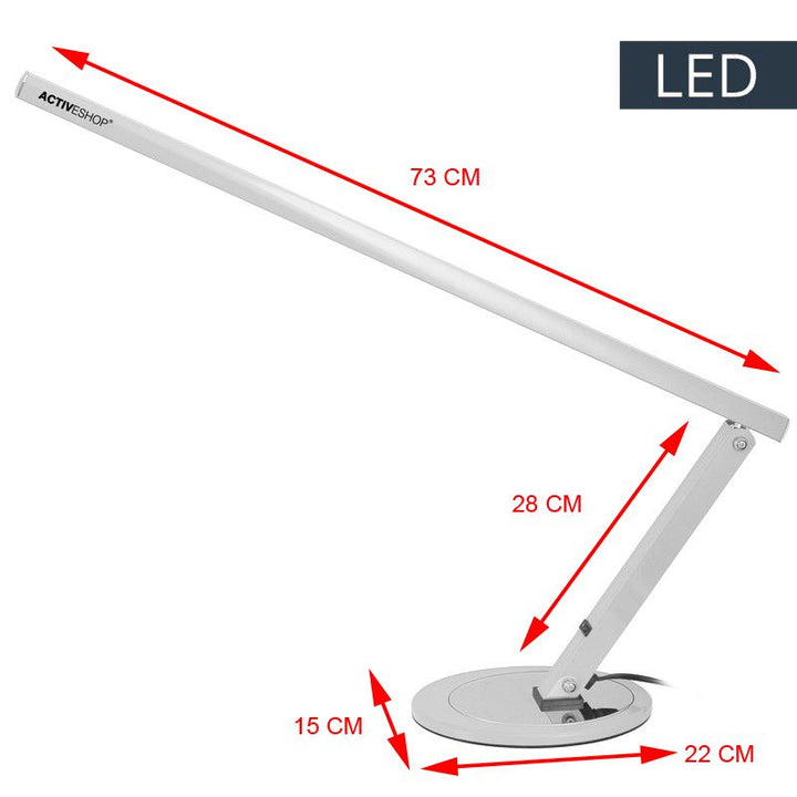 LED Skrivbordslampa för naglar Slim 8.4W Aluminium - bild 3