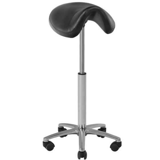 Sadelpall Taburett 001B Hög - Svart
