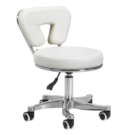 Taburett 9266 Vit - Justerbar Arbetspall