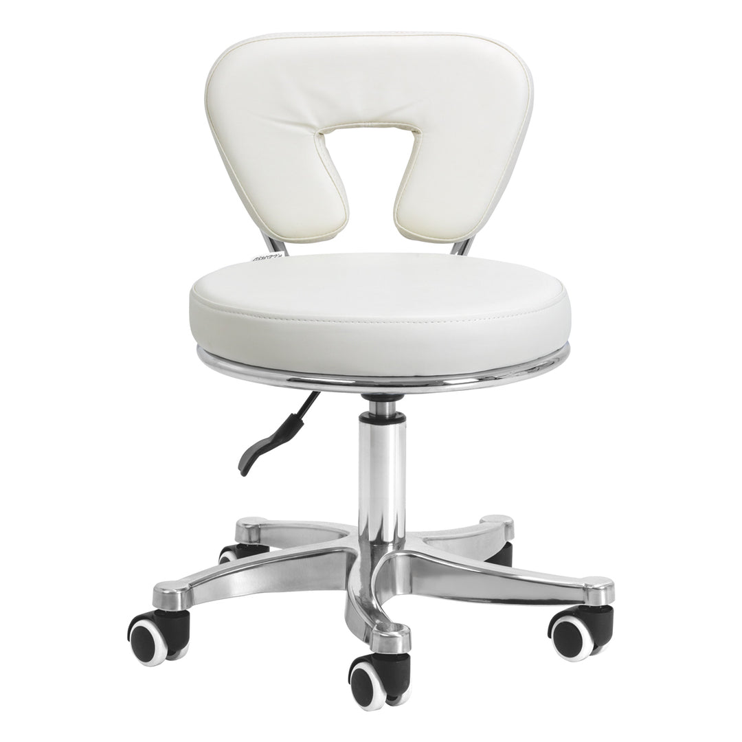 Taburett 9266 Vit - Justerbar Arbetspall - bild 2