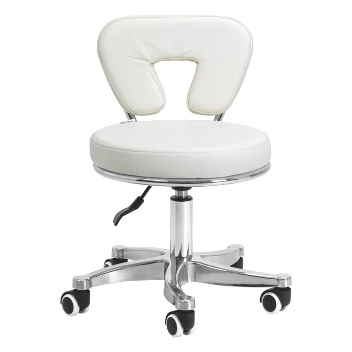 Taburett 9266 Vit - Justerbar Arbetspall - bild 2