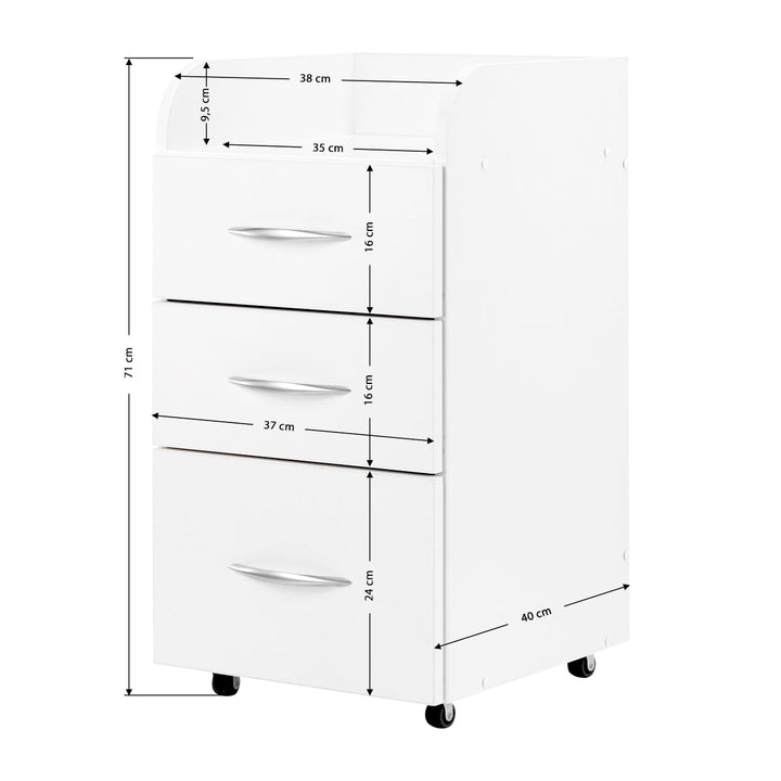 Beauty Cabinet II Vit - Professionell rullvagn för salong - bild 6