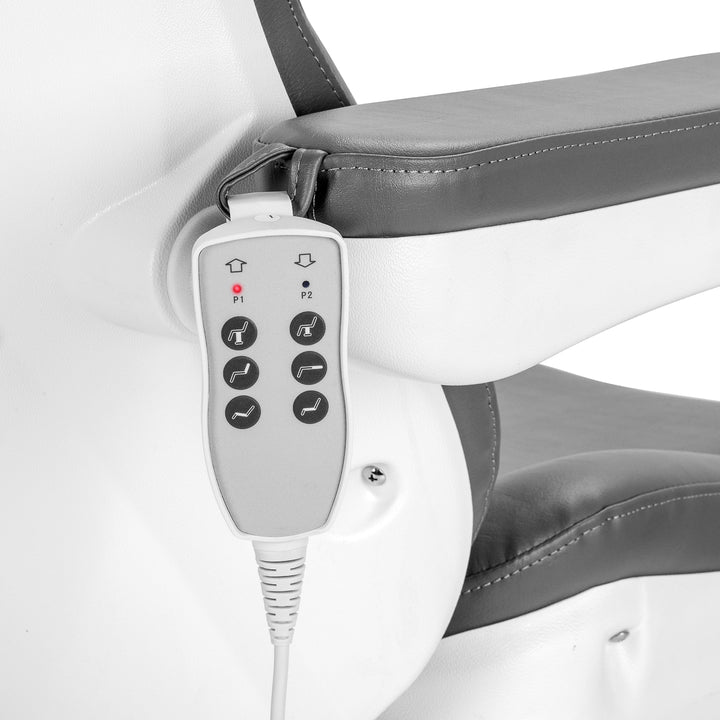 Elektrisk Behandlingsstol Azzurro 870S Pedi 3 Motorer Grå - bild 9
