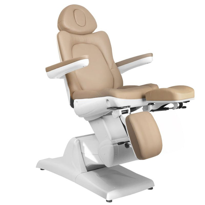 Elektrisk Behandlingsstol Azzurro 870S Pedi 3 Motorer Cappuccino - bild 4