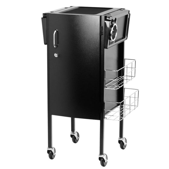 Låsbar frisörvagn Gabbiano Deluxe 500 Svart