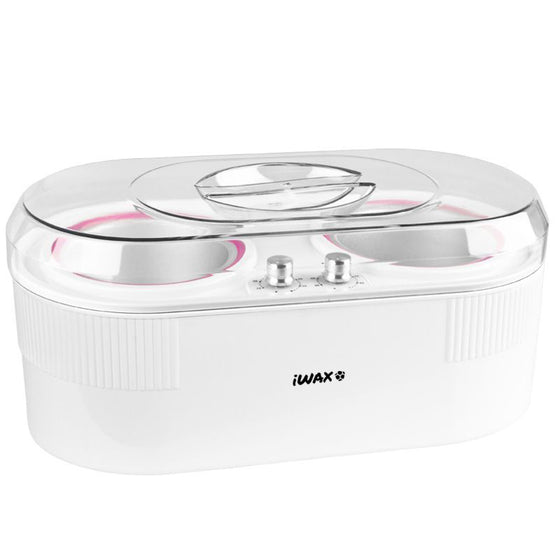 Vaxvärmare iWax 2-i-1 för burk 400ml + 800ml 400W Vit
