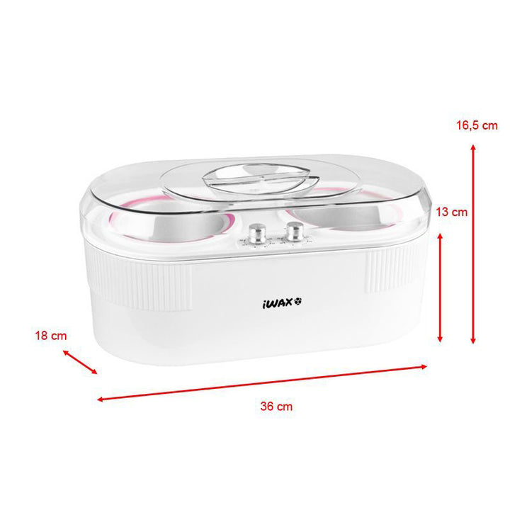 Vaxvärmare iWax 2-i-1 för burkvax 400ml + 800ml 400W Vit - bild 4