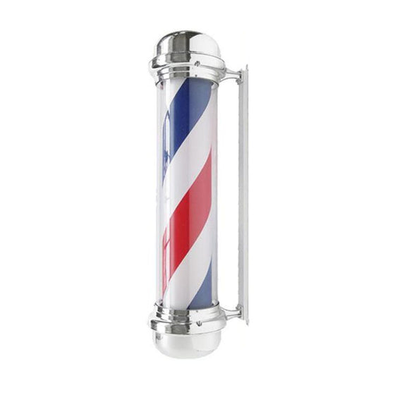 Barber Pole Belyst och Roterande Gabbiano BB-02 Silver