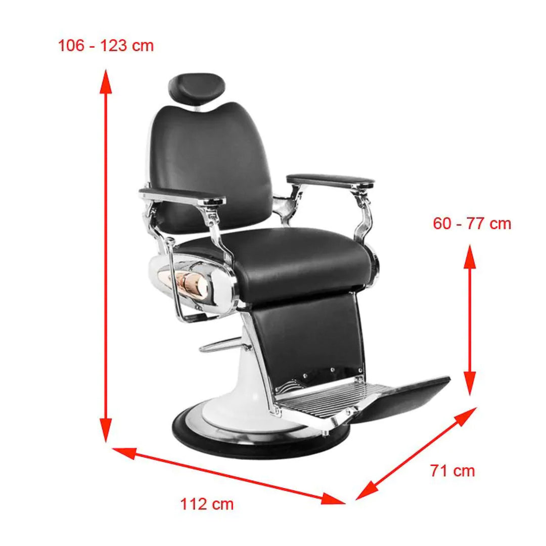 Barberarstol Gabbiano Moto Style - Svart - bild 7