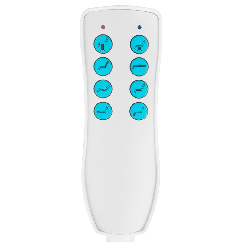 Elektrisk behandlingsstol Azzurro 869A Roterbar (4 motorer) - Vit - bild 7