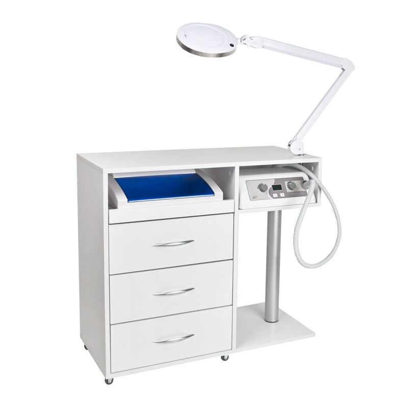 Beauty Trolley Y-300 Vit - Frisörvagn på hjul - bild 9