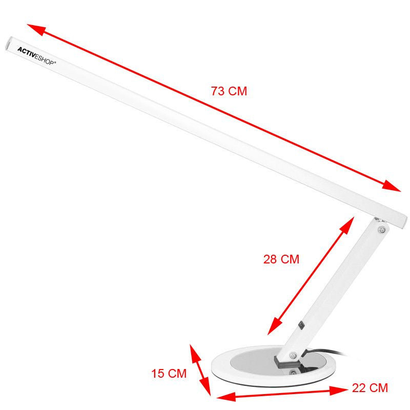 LED Skrivbordslampa för naglar Slim 8.4W Vit - bild 3
