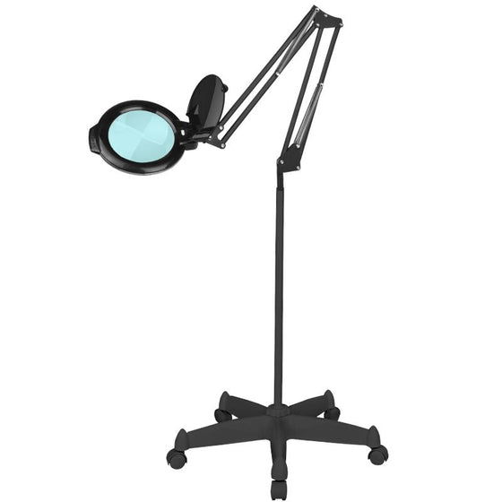 Förstoringslampa LED SMD 5D på fot Glow Moonlight 8013 - Svart