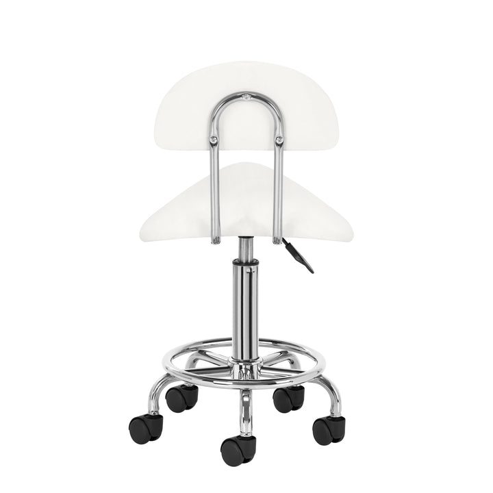 Sadelstol 6001 Vit med ryggstöd - Taburett - bild 4