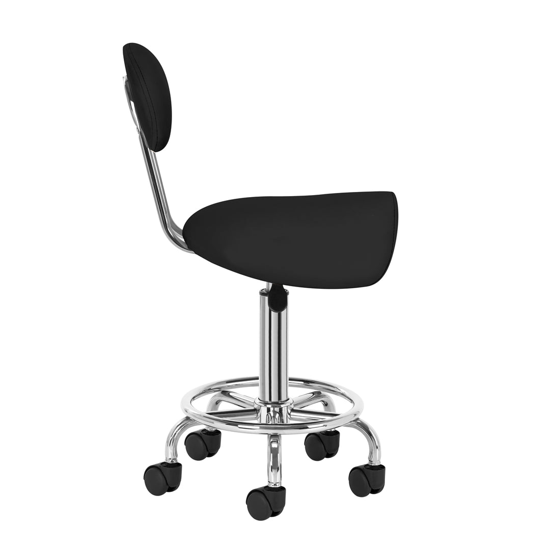 Sadelstol 6001 Svart med ryggstöd - Taburett - bild 3