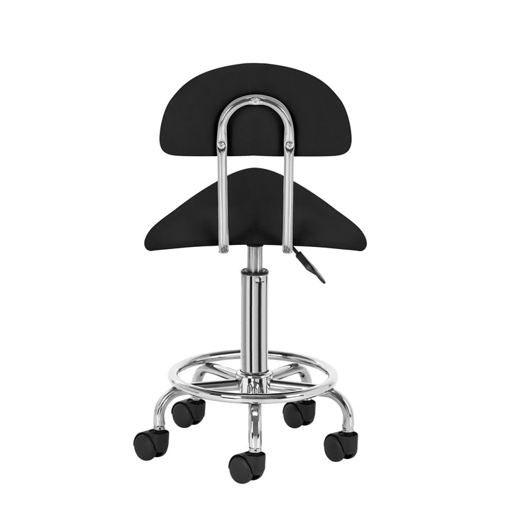 Sadelstol 6001 Svart med ryggstöd - Taburett - bild 4