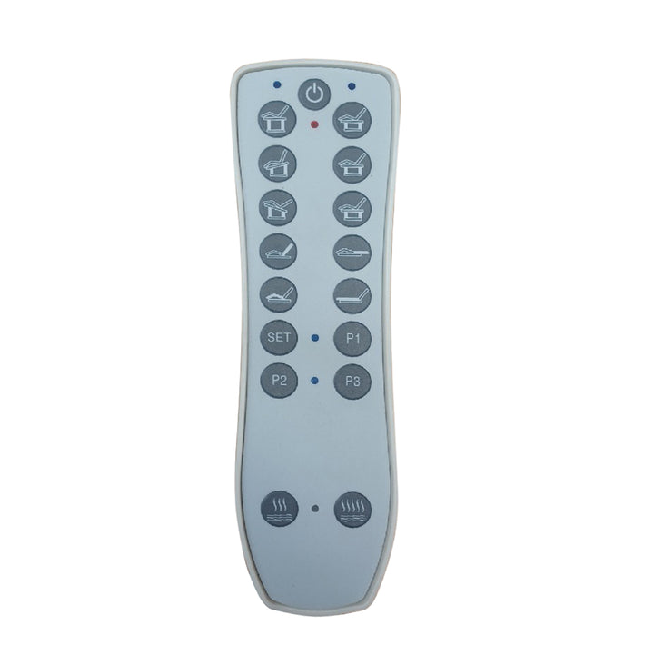Massagebänk elektrisk Azzurro 838 Vit Uppvärmd - bild 8