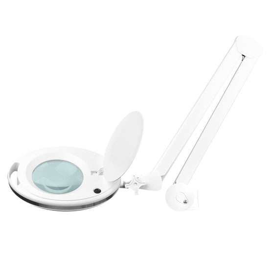 Förstoringslampa LED Elegante 6027 Vit 5D med bordsklämma