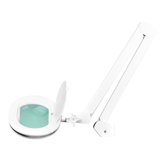 Förstoringslampa LED Elegante 6028 Vit 5D dimbar med bordsklämma