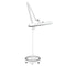 LED-lampa Elegante 801TL med stativ, vit - Salongslampa