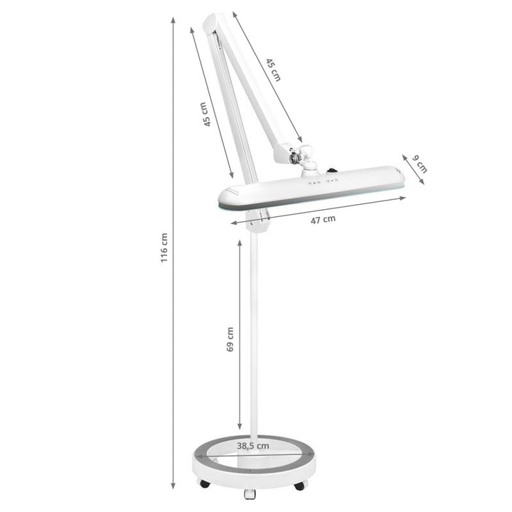 LED-lampa för naglar Elegante 801TL Vit med stativ - bild 9