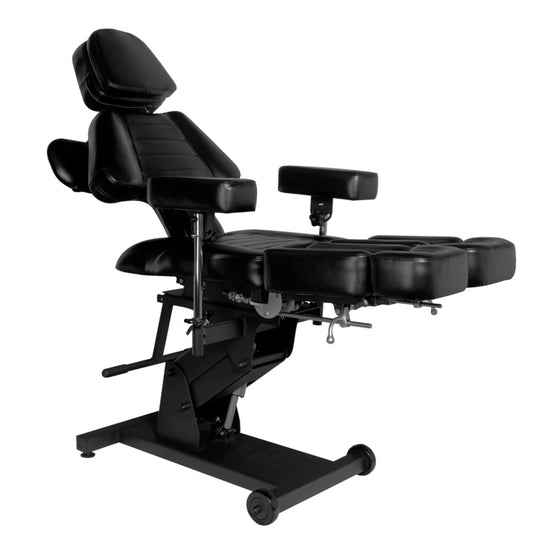 Elektrisk tatueringsstol Pro Ink 606, 2 motorer, Svart