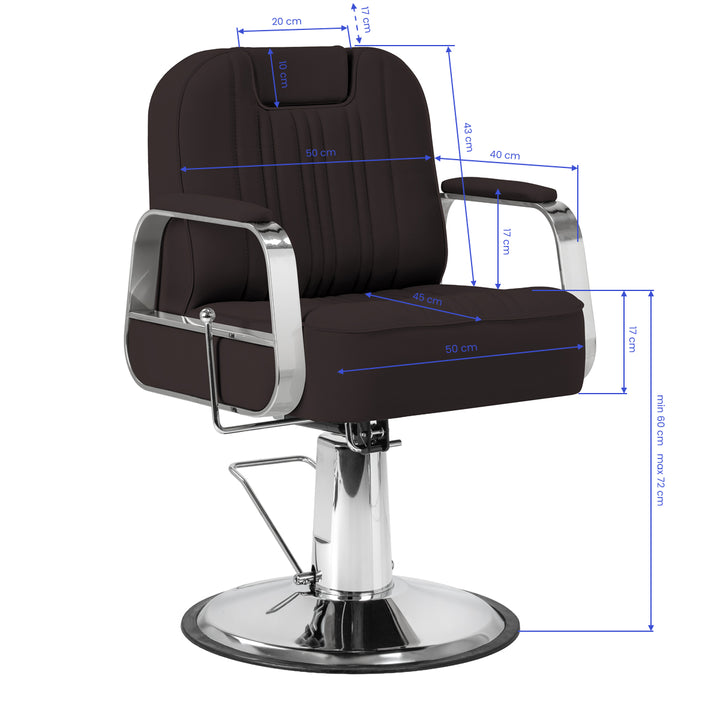 Barberstol Gabbiano Rufo Brun - bild 12