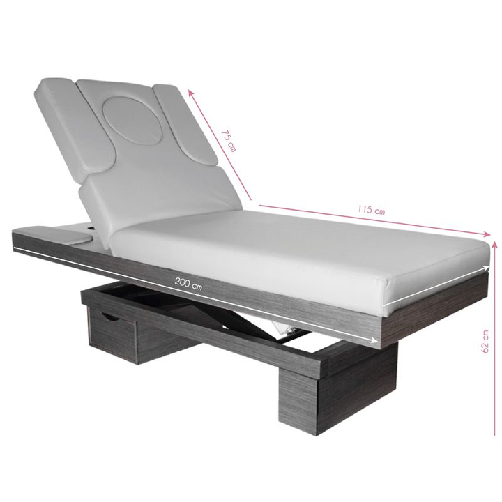 Massagebänk elektrisk Azzurro 815B Grå Uppvärmd - bild 7