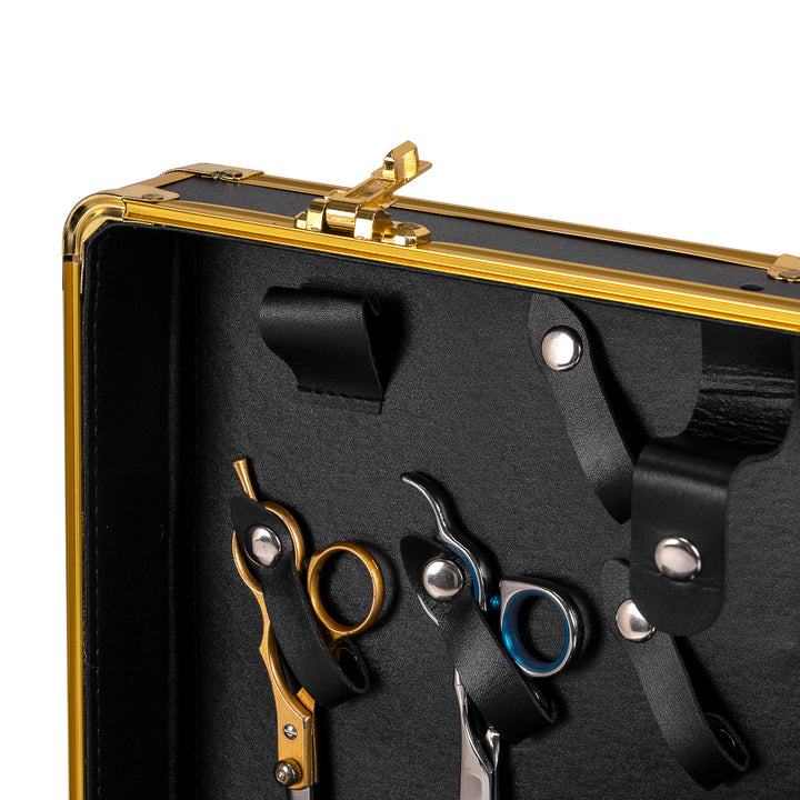 Kapperskoffer Barber Goud-Zwart - afbeelding 6