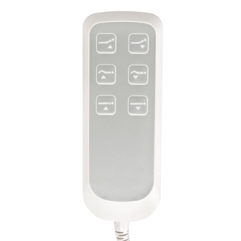 Behandelstoel Elektrisch Sillon Lux 273B 3 Motoren met Kruk Wit