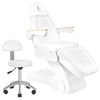 Elektrisk behandlingsstol Sillon Lux 273B 3 Motorer med Pall Vit