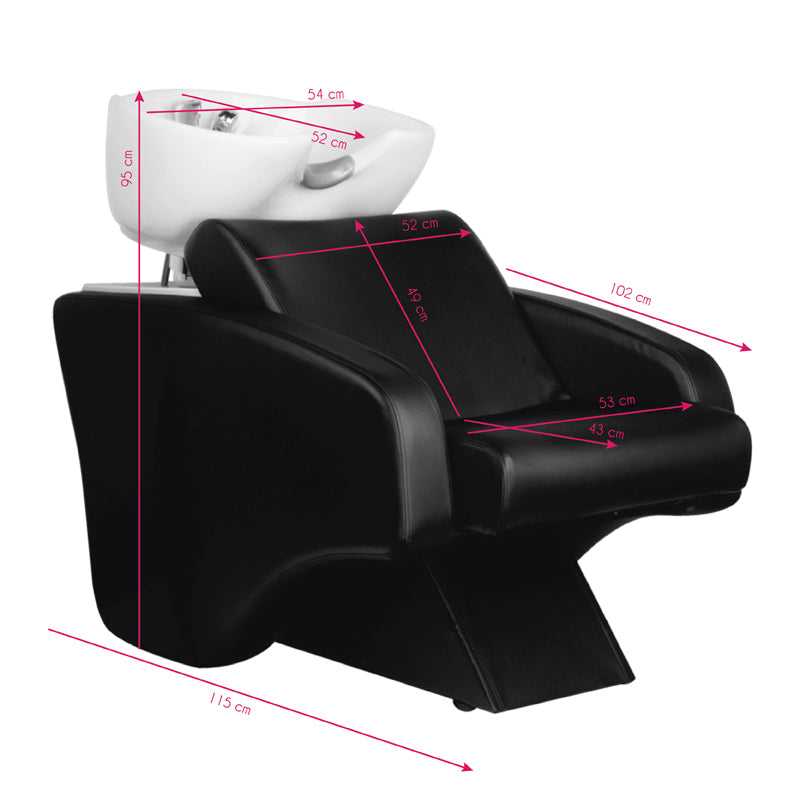 Hair System C38 Schamponering Frisör - Svart - bild 6