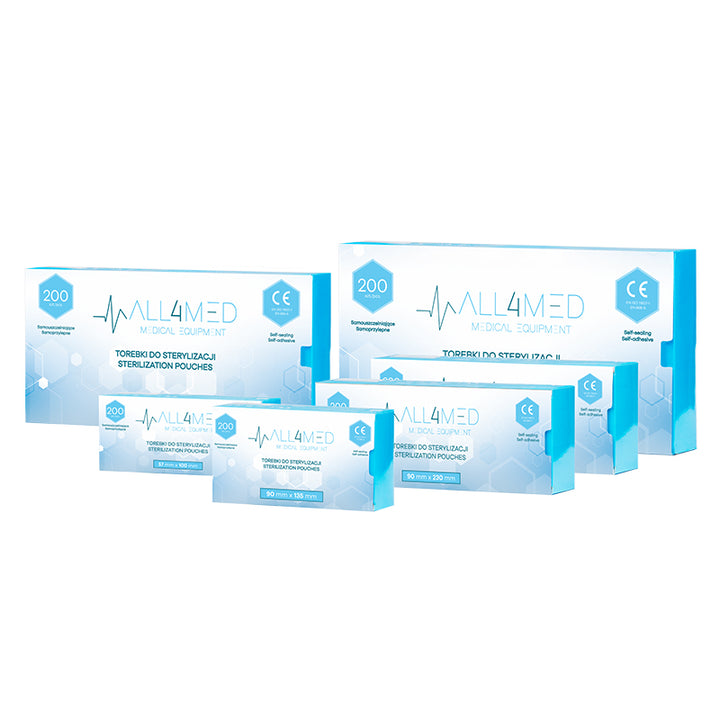 All4Med Självhäftande Steriliseringspåsar 135x250 mm – 200 st - bild 4
