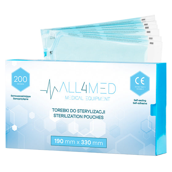 Steriliseringspåsar All4Med 190x330 mm - 200 st