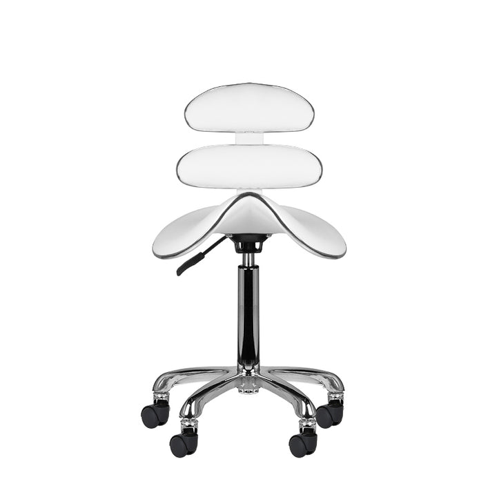 Sadelstol Taburett AM-880 Vit - Justerbar - bild 2