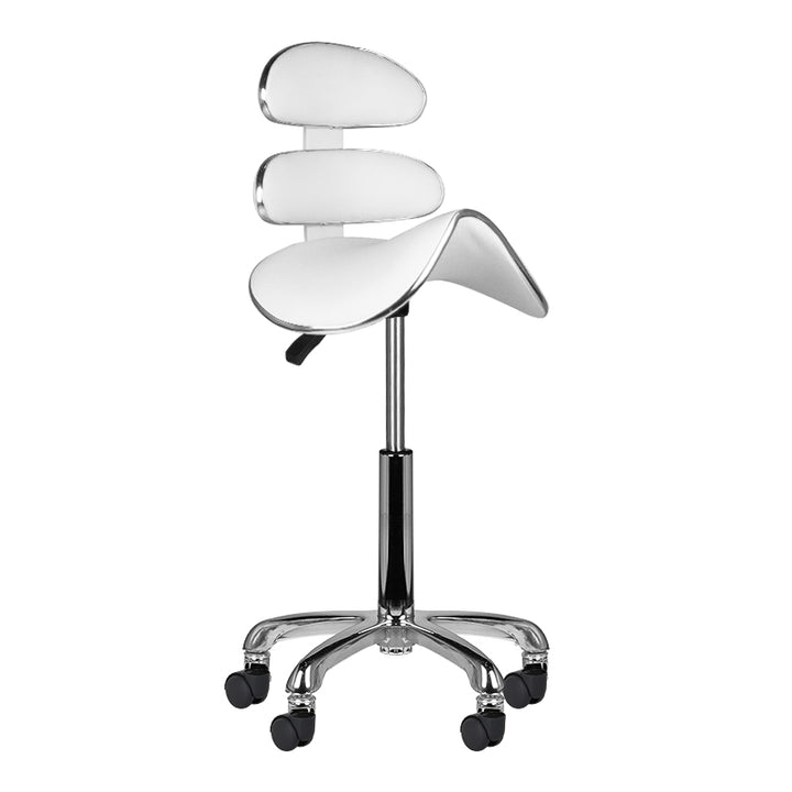 Sadelstol Taburett AM-880 Vit - Justerbar - bild 3