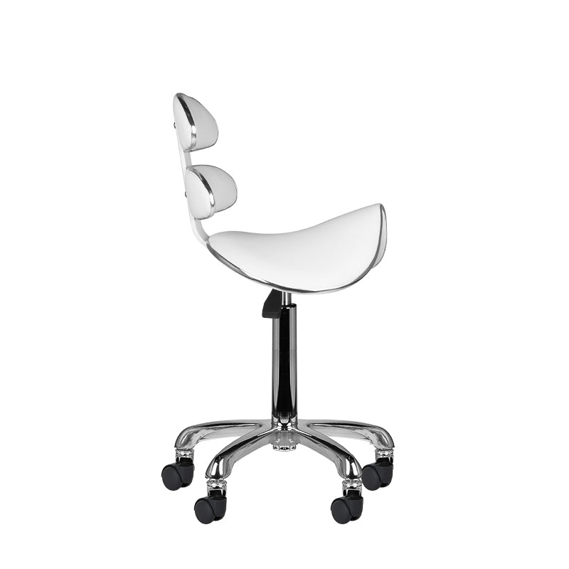 Sadelstol Taburett AM-880 Vit - Justerbar - bild 5