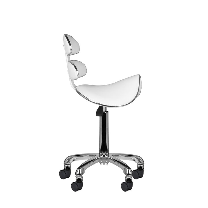 Sadelstol Taburett AM-880 Vit - Justerbar - bild 5