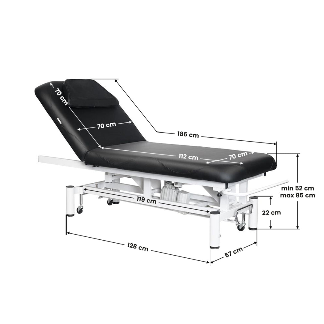 Elektrisk massagebänk Azzurro 684 1 - Svart - bild 5