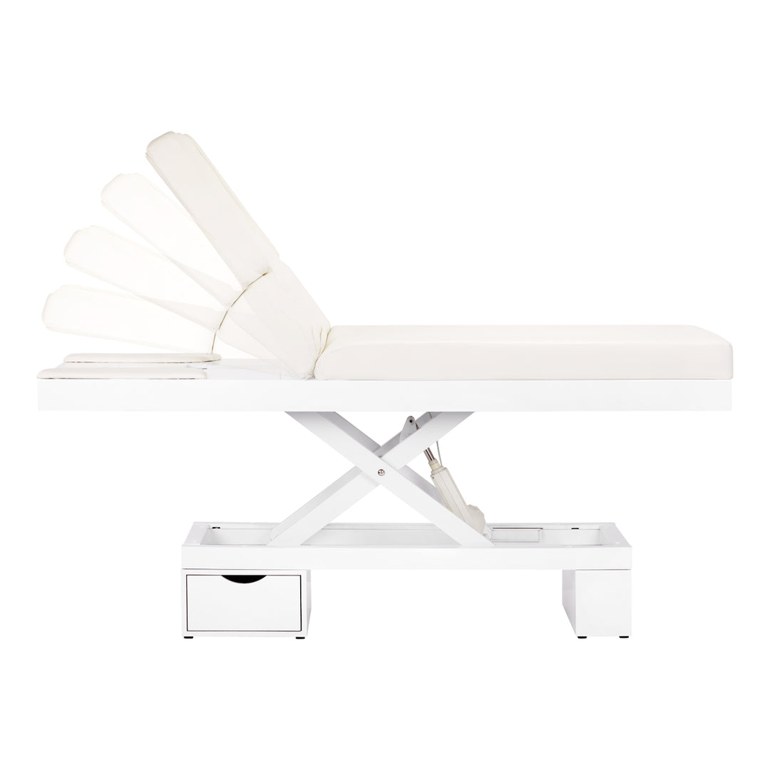 Elektrisk massagebänk med värme Azzurro 815B - Vit - bild 3