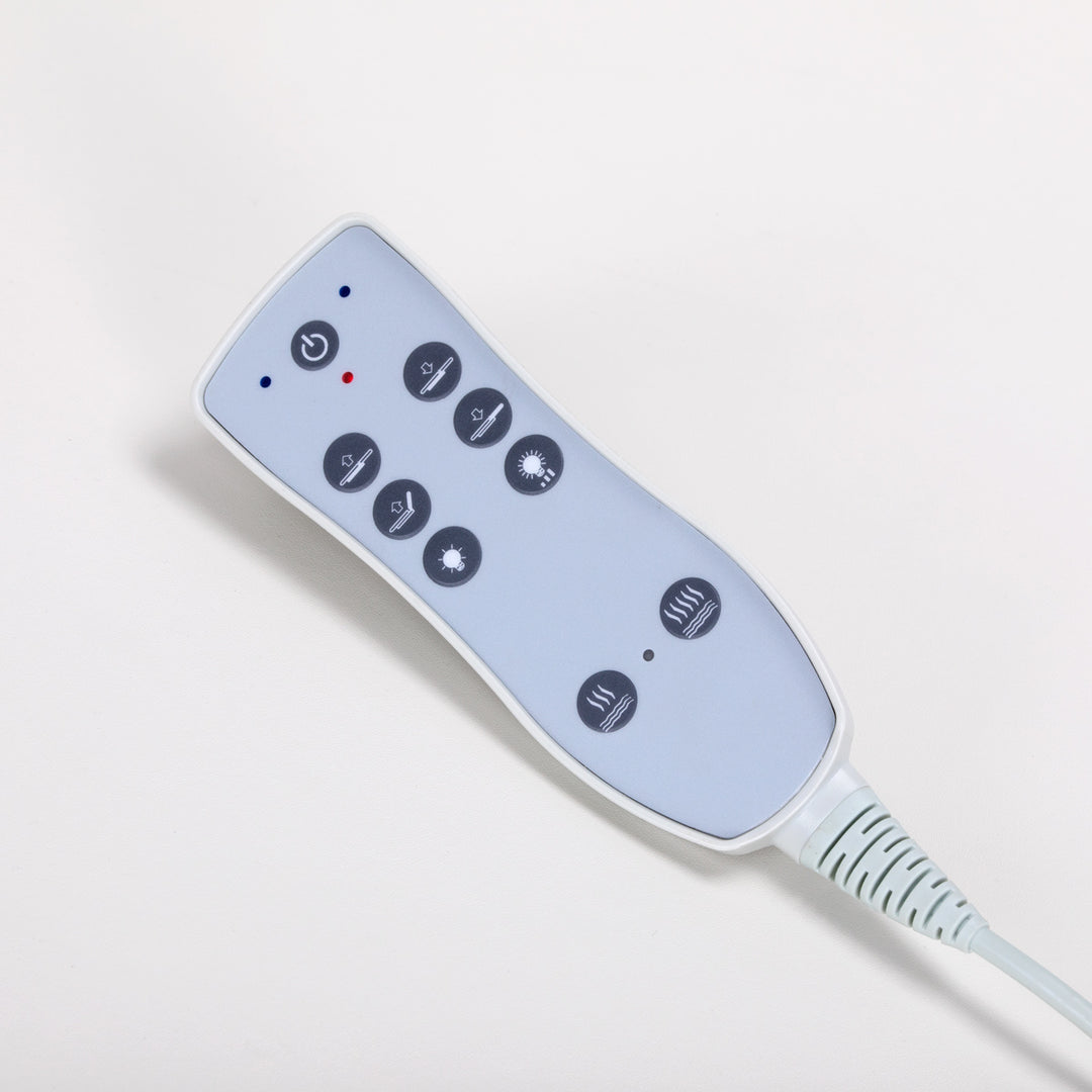 Elektrisk massagebänk med värme Azzurro 815B - Vit - bild 9