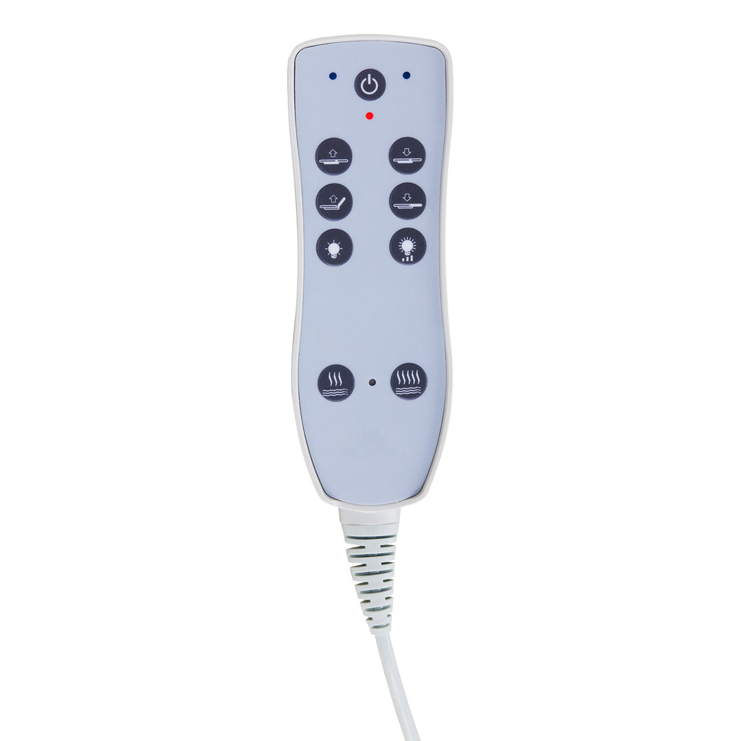 Elektrisk massagebänk med värme Azzurro 815B - Vit - bild 13