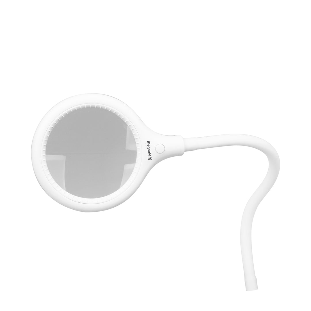 Förstoringslampa LED 3D Elegante 2014-2R Vit, stativ &amp; bordsfäste - bild 2