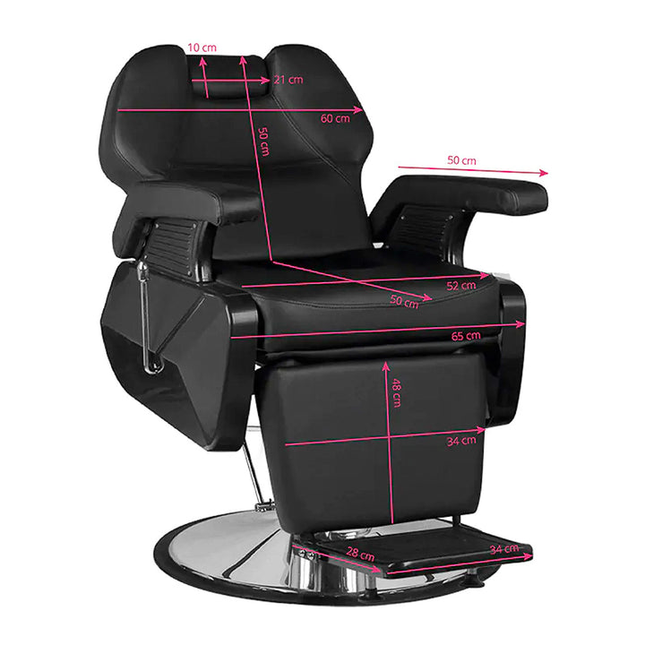 Barberarstol Hair System New York - Svart - bild 7