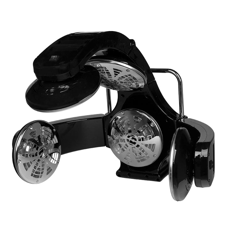 Väggmonterad torkhuv Infrazon Gabbiano 868A Svart - bild 2