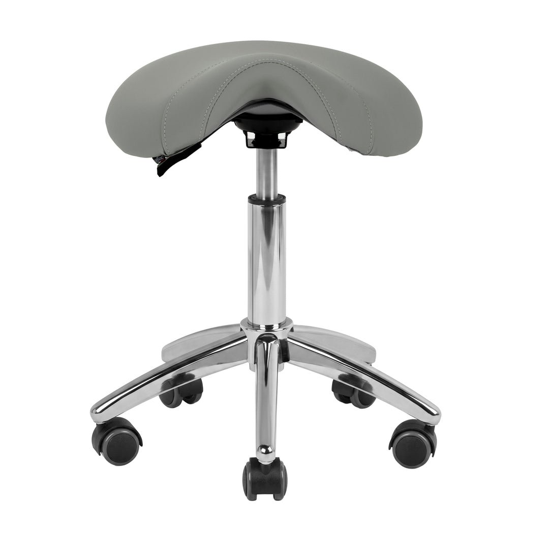 Sadelstol AM-302 Grå - Justerbar Taburett - bild 2